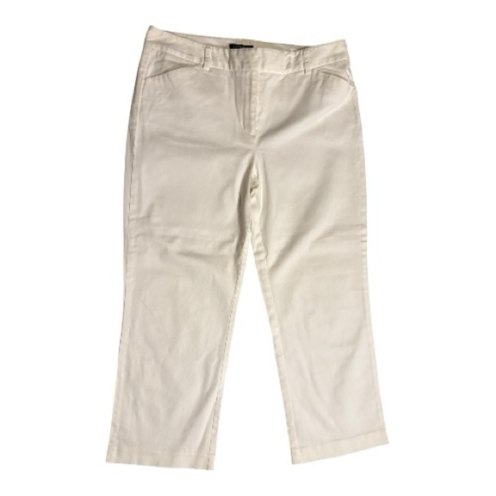 Ann Taylor Factory Store White Cropped Pants – Size 10